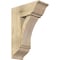 Ekena Millwork Thorton Traditional Rough Sawn Bracket w/ Offset Brace, Douglas Fir, 8"W x 18"D x 26"H BKT0806X18X26THR01RDF - alternate 1